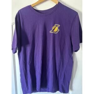 Lebron James Purple T Shirt Los Angeles Lakers